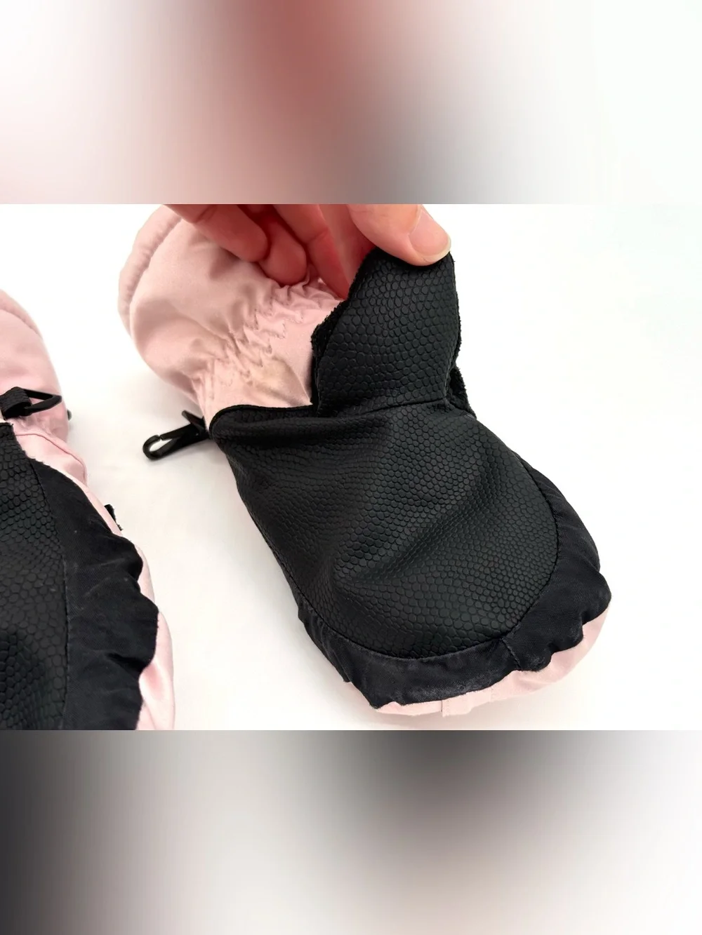 GUC Obermeyer Little Girls Gauntlet Cold-Weather Insulated Mittens in Pink L 6-7